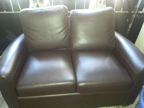 Vendo sofa cama tamaño twin color marron en  - Imagen 1