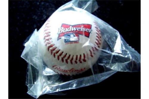 lote de 6 bolas de baseball en sus cases plas - Imagen 1